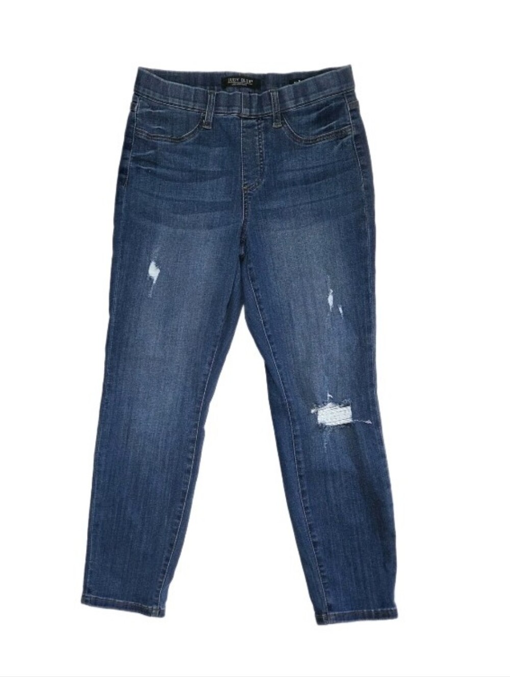 Judy Blue Worland High Rise Distressed Pull On Boyfriend Jeggings Size 7/28